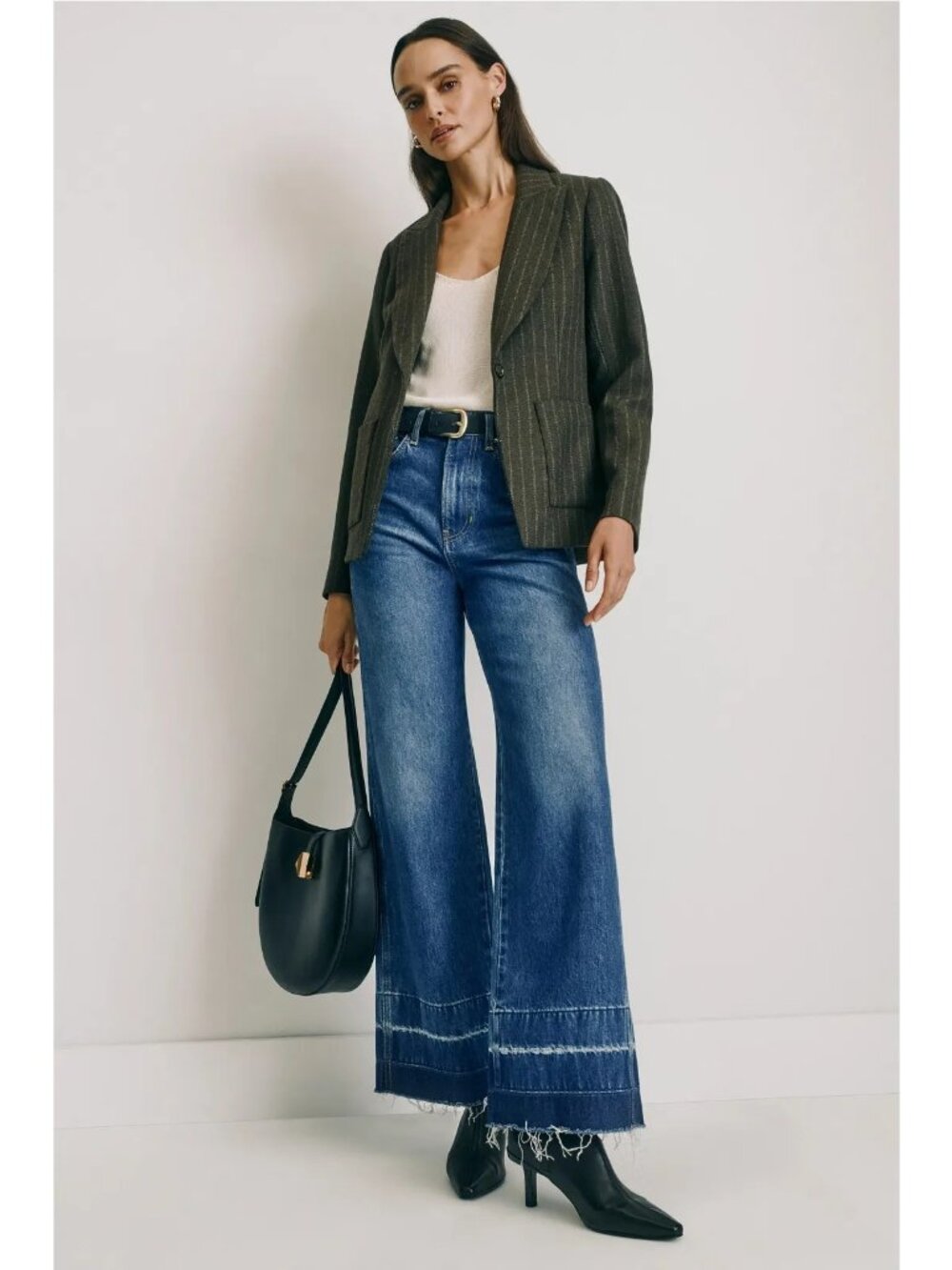 N-59. Veronica Beard Taylor High Rise Wide Leg Jeans 28